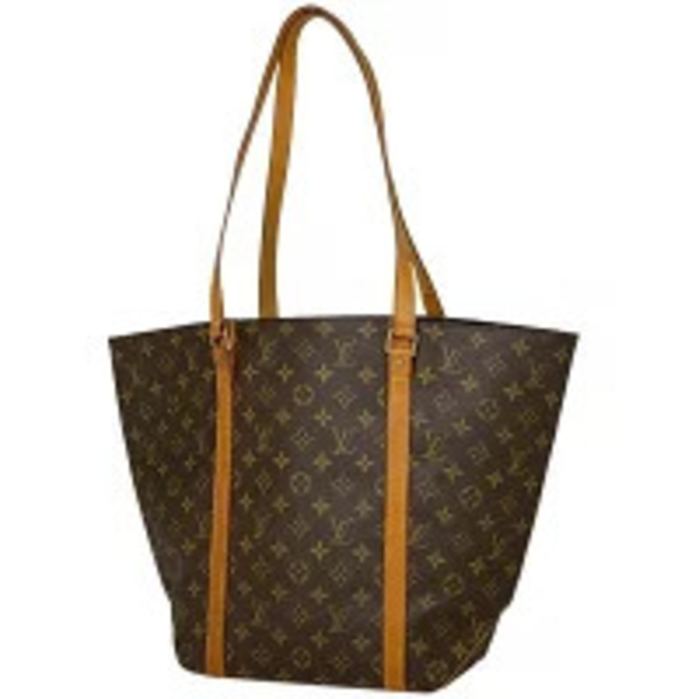 Louis Vuitton Sac Shopping Shoulder Bag Tote Monogram Brown
